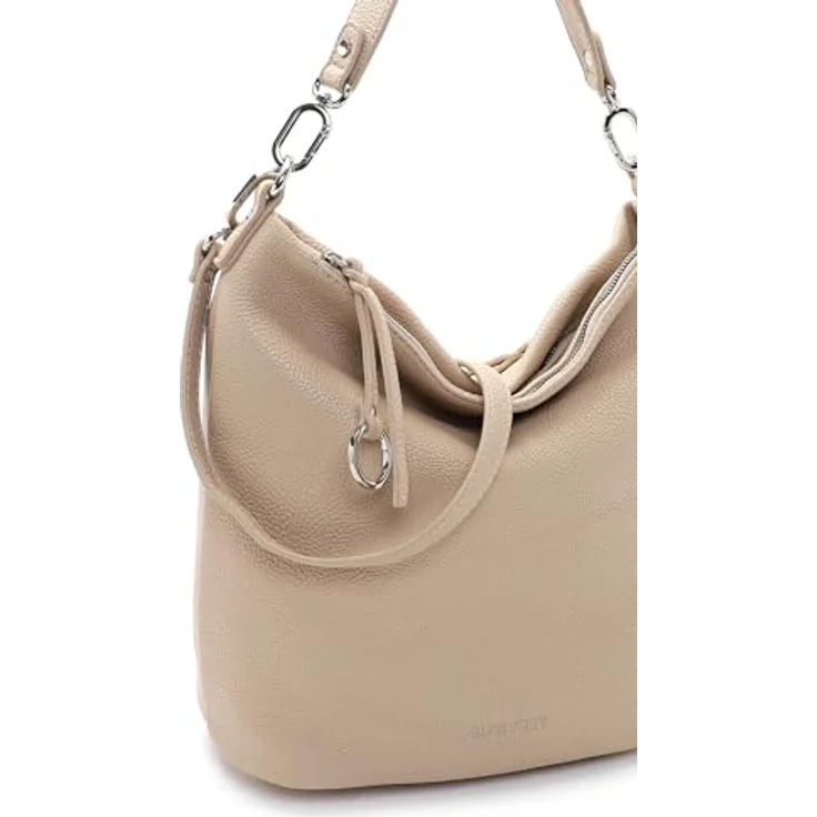 Suri Frey Beutel Debby, Handtasche aus Feinsynthetik mit Logo-Prägung, beige, 35 x 31 x 15 cm – Bild 7
