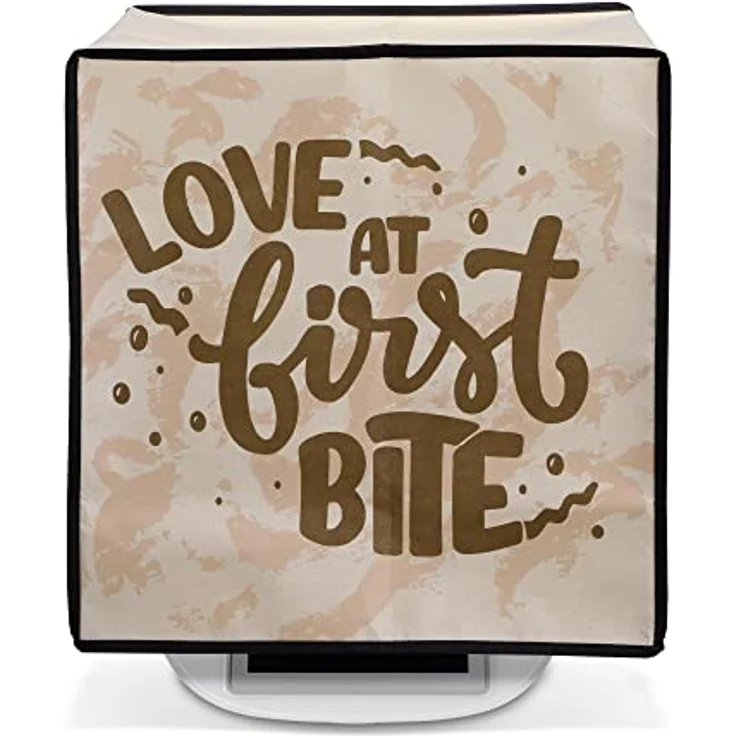 kwmobile Hülle kompatibel mit Thermomix TM5 / TM6 - Küchenmaschine Abdeckhaube - Dunkelbraun Hellbraun Beige - Schutz vor Staub, UV-Strahlen und Spritzern – Bild 5