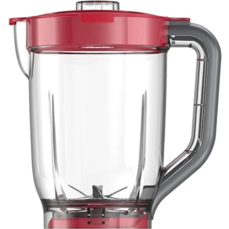 ADLER Mesko Behälter für Mixer MS4079, 1,5L, robuster Kunststoff, hitzebeständig und pflegeleicht, rot – Bild 1