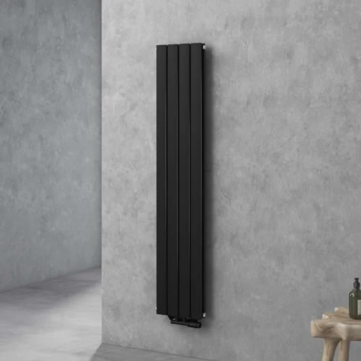 doporro Design Badheizung Flachheizkörper 160x31cm Anthrazit Zweilagig Vertikal Mittelanschluss – Bild 1