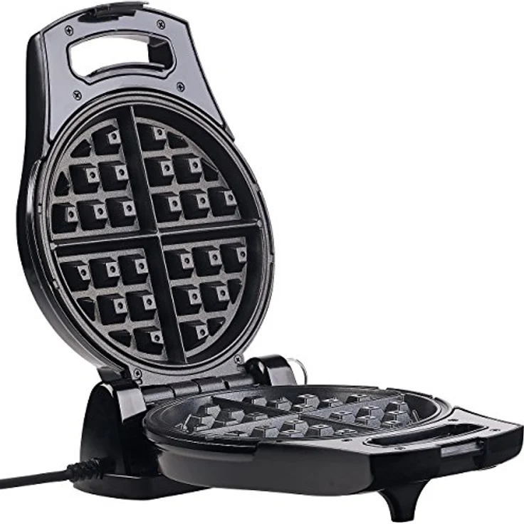 Rosenstein & Söhne NX7714-944 Waffeleisen, 875W, schwarz, silber – Bild 2