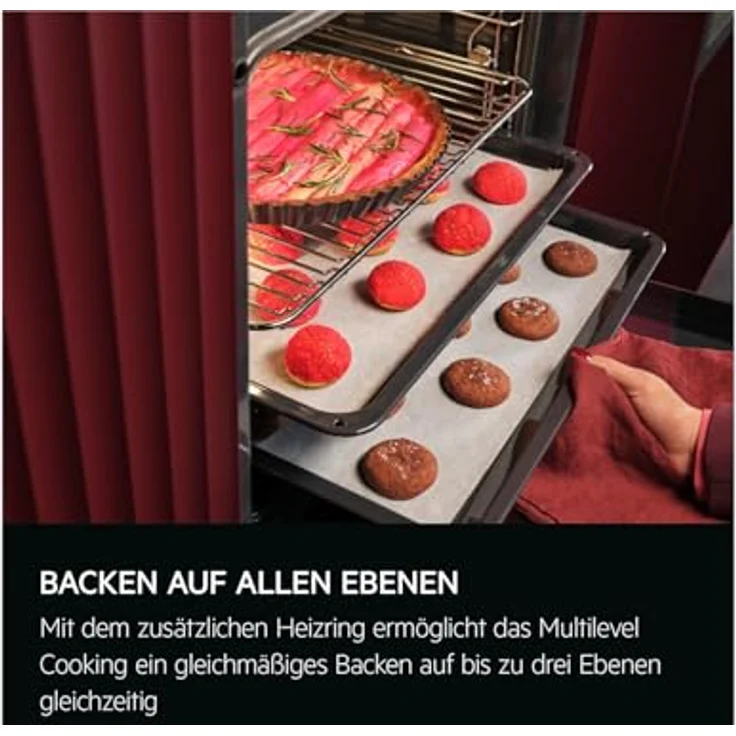 AEG AB33BP Set Pyrolyse Backofen BPK53516XB + Glaskeramikkochfeld HK834060XB, Schwarz, Multifunktionsofen mit 65 l Garraum und Pyrolyse-Selbstreinigung – Bild 5