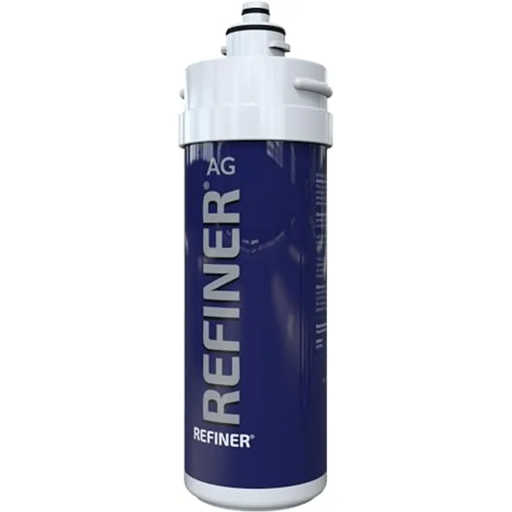 BieTal Wasserfilter Refiner 350 AG, 0,5 µm aktivkohlebasierter Feinfilter mit Silber Technologie, antibakteriell, Rapid Anschluss, Untertisch Endfilter