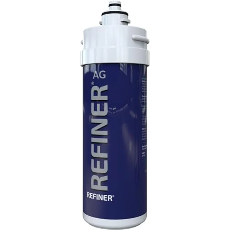 BieTal Wasserfilter Refiner 350 AG, 0,5 µm aktivkohlebasierter Feinfilter mit Silber Technologie, antibakteriell, Rapid Anschluss, Untertisch Endfilter – Bild 1