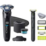 Philips Shaver Series 7000 S7886/78 Nass- und Trockenrasierer, Schwarz