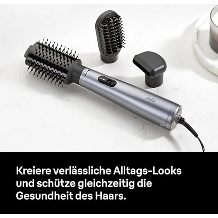 Braun Warmluftbürste AS4.3 BRAS430E, Styling und Pflege mit Super IONTEC-Technologie, schwarz – Bild 2