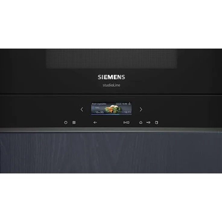 Siemens BF722R1B1 iQ700 Einbau-Mikrowelle, Schwarz, cookControl7 - Automatikprogramme, humidClean Plus - Innenraumreinigung, cookControl Plus - für beste Ergebnisse, TFT-Full-Touchdisplay – Bild 2