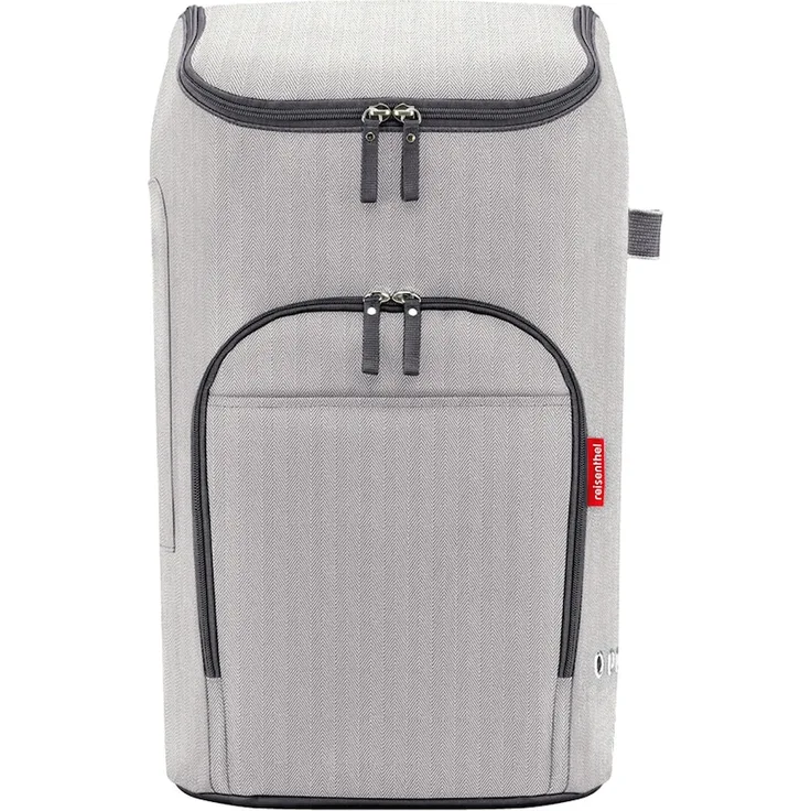 Reisenthel Citycruiser Shopper Tasche, 34 cm, grau, wasserabweisend, Rucksackfunktion, inkl. Außentasche