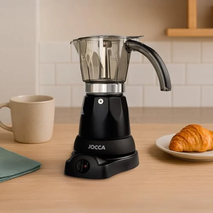 Jocca elektrische Espresso Kaffeemaschine, Espressokanne, Schwarz – Bild 7