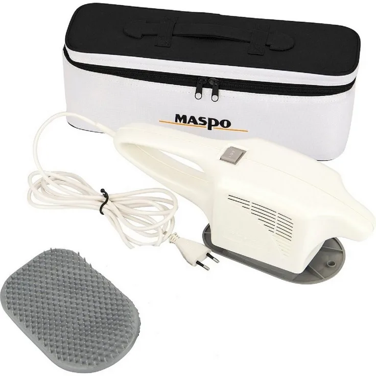 MASPO Massagegerät Maspo Großflächenmassagegerät Vibramat de Luxe, 1-tlg. - De Luxe Massagegerät, 1,6 kg, 100 Watt, 1400/2800 U/min, inkl. 3 Massageaufsätzen