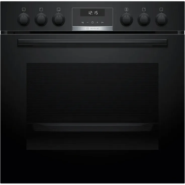 Bosch HEB517BB4 Einbau-Herd, 60 x 60 cm, Schwarz, mit 3D-Heißluft für perfekte Back- und Bratergebnisse