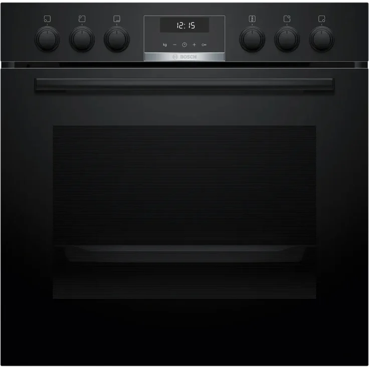 Bosch HEB517BB4 Einbau-Herd, 60 x 60 cm, Schwarz, mit 3D-Heißluft für perfekte Back- und Bratergebnisse