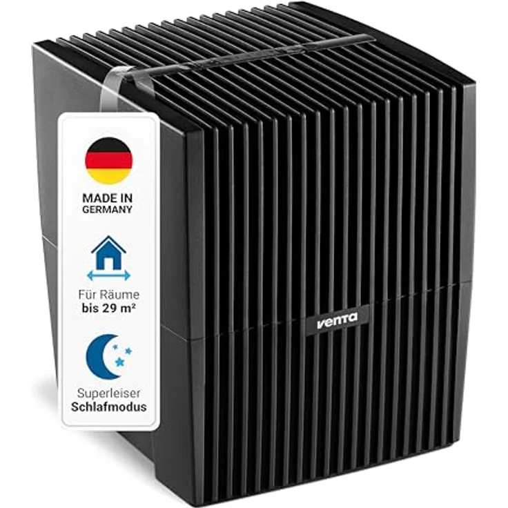 Venta Luftbefeuchter LW15 Classic Original, sehr leise 20 dB(A), 2 Watt, hygienische Kaltverdunstung, 5 l-Tank für Räume bis 29 m², mit Duftfunktion – Bild 2
