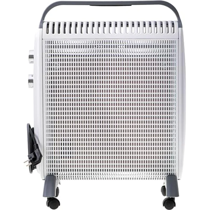 Adler Elektrische Heizung 2000W mit Rädern und Griff, Weiss – Bild 5