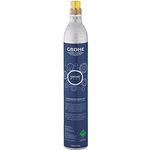 GROHE Blue - CO2 Flasche (425g, für jeden Wassersprudler, für bis zu 60 Liter), chrom, 40651000