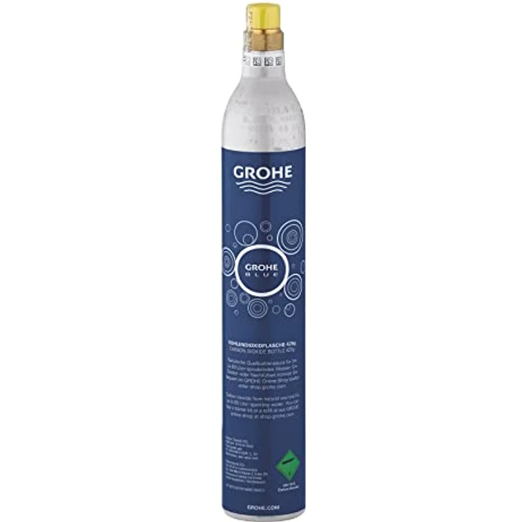 GROHE Blue - CO2 Flasche (425g, für jeden Wassersprudler, für bis zu 60 Liter), chrom, 40651000 – Bild 1