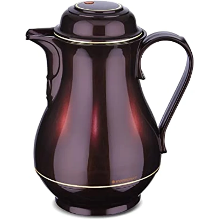 Rotpunkt 330 Isolierkanne, 1 L, Kunststoff, dunkelrot, 14,9 x 14,9 x 24,3 cm – Bild 2