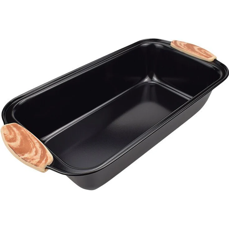 Schäfer Elektronik Backblech Back-/Auflaufform mit Antihaftbeschichtung, schwarz matt, 29,5x15x6,5cm, hitzebeständig bis 260°C