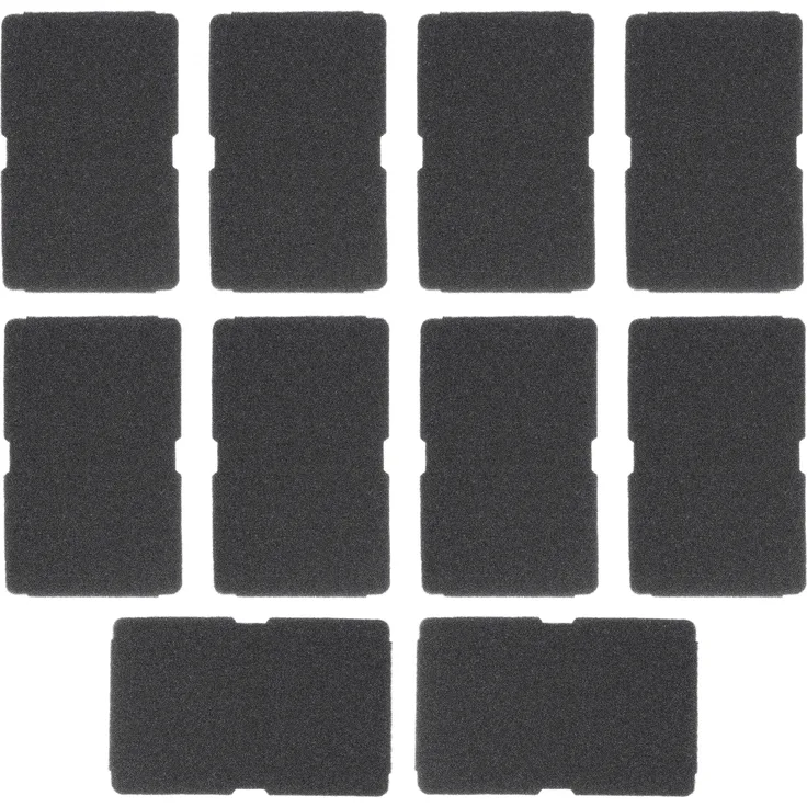 McFilter Ersatzfilter (10 Stück), Schwammfilter für Wäschetrockner, abwaschbar, schwarz, kompatibel mit Beko 2964840100, DPU 7340, DPU 7404, Blomberg TKF7451, Grundig Edition 70