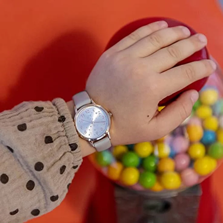 Cool Time Mädchen Kinder Armbanduhr, roségold mit metallischen Sternchen und Japanischem Qualitätswerk – Bild 4