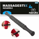 MAVURA MASSAGESTIX Muskelroller Schwarz, Selbstmassage Muskel Roller Stick Massagegerät Tiefenmassage - Preisvergleich