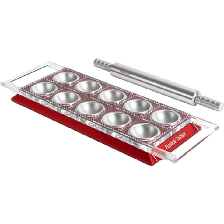 Marcato RT-RSO Ravioli Tablet Nudelform, Aluminium, rot – Bild 2