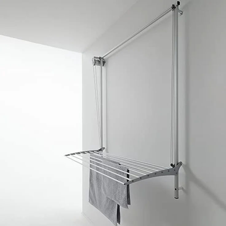 Foxydry Foxydry Wall, Wand Wäscheständer, höhenverstellbar, 8 m Wäschekapazität, Grau – Bild 2