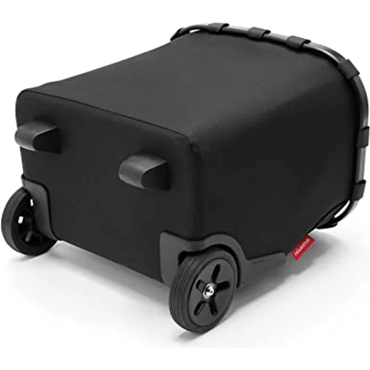 reisenthel carrycruiser  Tragbarer Einkaufstrolley mit stabilem schwarzen Aluminiumrahmen, Schultergurt und herausnehmbarer Netz-Innentasche  Aus wasserabweisendem Material, Farbe:Frame Black/Black – Bild 5