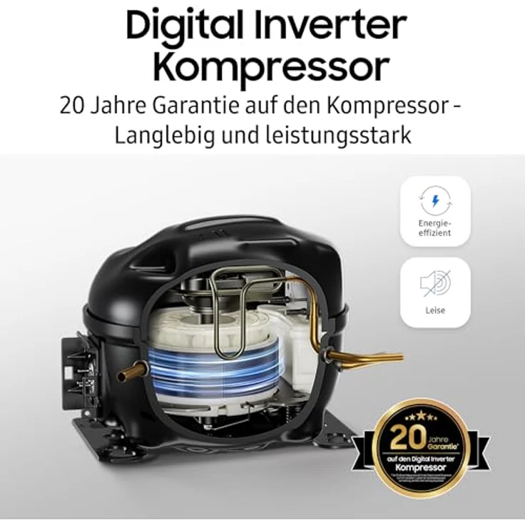 Samsung RS80F66KBFEF Kühl-Gefrier-Kombination, Premium Black Steel, AI Voice Control, Auto Open Door, AI Energy Mode, Twin Cooling Plusᵀᴹ, SpaceMaxᵀᴹ – Bild 13