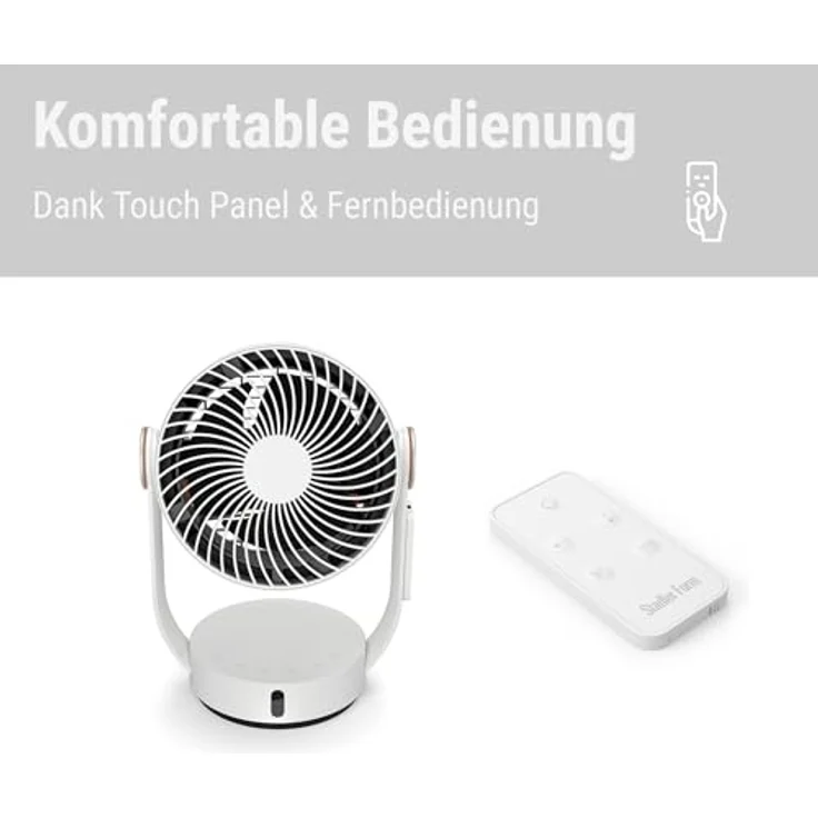 Stadler Form Leo Tischventilator 18W (L x B x H) 205 x 240 x 330mm Weiß – Bild 4