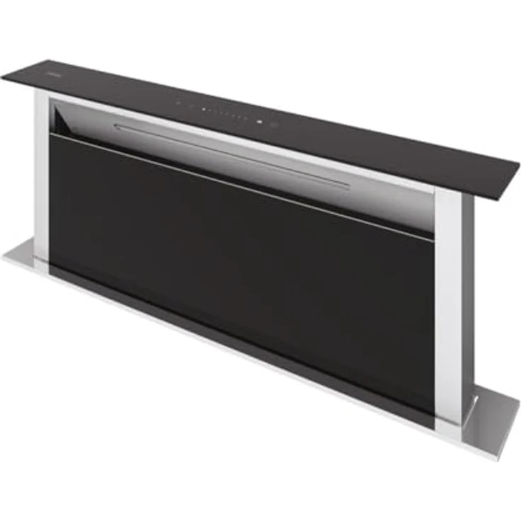 Haier I-DESIGN SERIE 6 HADD9SS6BDE, Down-Draft Haube 90 cm mit Touch-Bedienung, Umluft- und Abluftbetrieb, 4 Leistungsstufen, Timer, LED-Beleuchtung, Schwarz – Bild 2