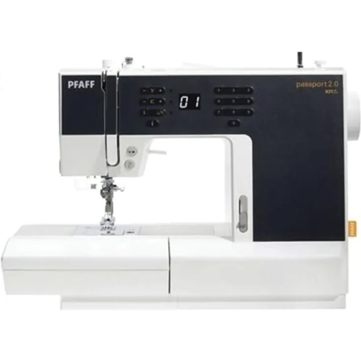 PFAFF passport 2.0, Computer Nähmaschine mit 70 Stichen, IDT-System, kompakt und leicht (6,3 kg)