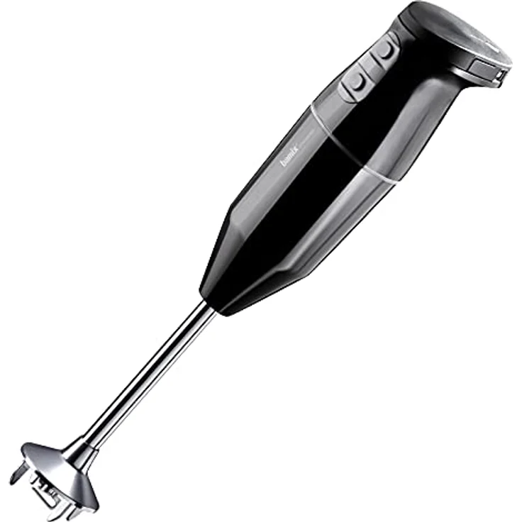 bamix Stabmixer Set cordless PLUS kabelloses, inkl. Multi, Quirl, Schlagscheibe aus Edelstahl, 250 Watt, 3-Stufen, Made in Switzerland, Schwarz – Bild 2
