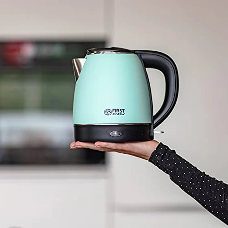 First Austria 5407-3-GN Wasserkocher, 2000 Watt, 1,2 Liter, Wasserstandsanzeige, Kontrollleuchte, grün – Bild 7