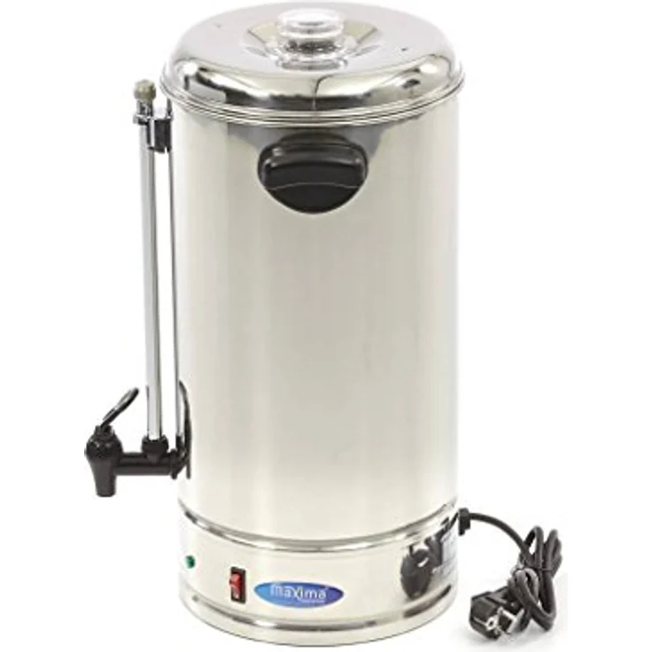 Maxima Kaffeemaschine, Gastro-Modell, 15 l für 120 Tassen, abnehmbarer Edelstahl-Kaffeefilter, automatische Abschaltung, isolierte Griffe – Bild 2