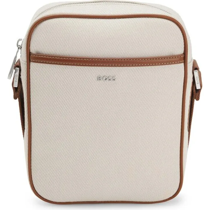 Boss Dakkar Mini Bag Umhängetasche, 17 cm, beige, 100% Polyester