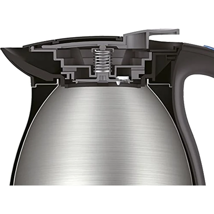 Gastroback 42426 Design Advanced Thermo, 1.7 Liter, Wasserkocher und Isolierkanne, Cool Touch, Easy-Tip-Verschluss, 2.200 Watt, 18-8 Edelstahl, 1.7 liters, silber, schwarz – Bild 4