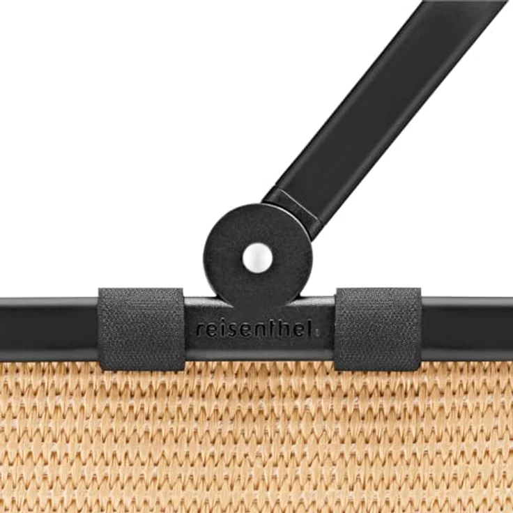 REISENTHEL® carrybag XS frame, Einkaufskorb in raffia black mit stabilem Aluminiumrahmen und 10 Liter Volumen – Bild 4