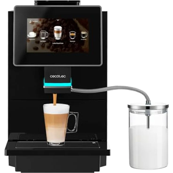 Cecotec Cremmaet Touch OCS, Superautomatischer Kaffeevollautomat mit 19 Bar Pumpe, 7-Zoll-Touchscreen und 400 g Kaffeebohnenreservoir – Bild 1