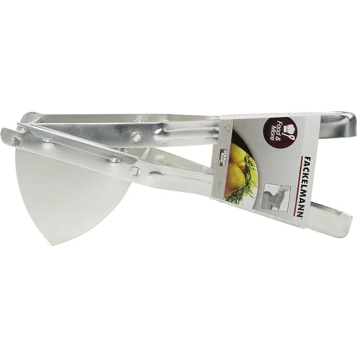 Fackelmann Kartoffelpresse, für feines Kartoffelpüree, verzinnte Fruchtpresse, auch für Spaghettieis und Knödel (Farbe: Silber), Menge: 1 Stück – Bild 6