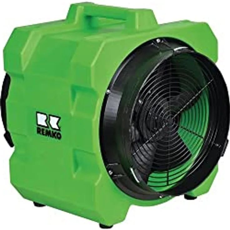 Remko Axial-Ventilator RAV 35, 750 W mit 2 Stufen und Betriebsstundenzähler, grün