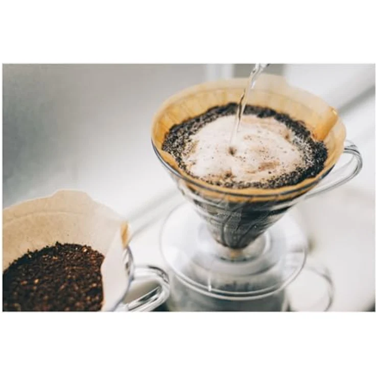 Papier-Kaffeefilter V60 von Hario 100 Stück, im Karton Size 02 Natürlich, ohne Tabs – Bild 6