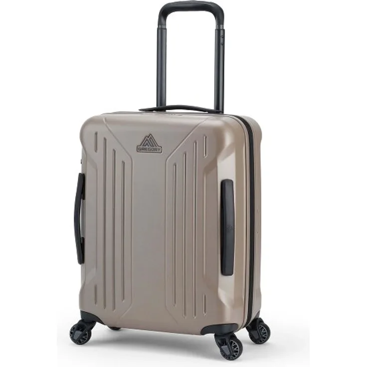 Gregory Quadro Pro 4 Rollen Kabinentrolley 55 cm, Dehnfalte, beige, 100% Polycarbonat