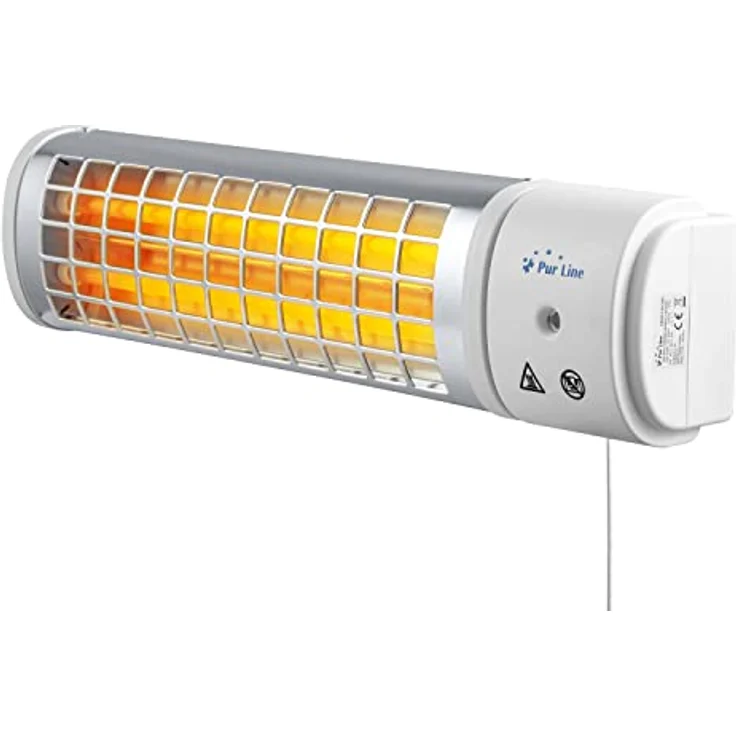 Purline Halogen-Heizung 1200W für das Badezimmer, mit Carbon-Infrarot-Technologie – Bild 2