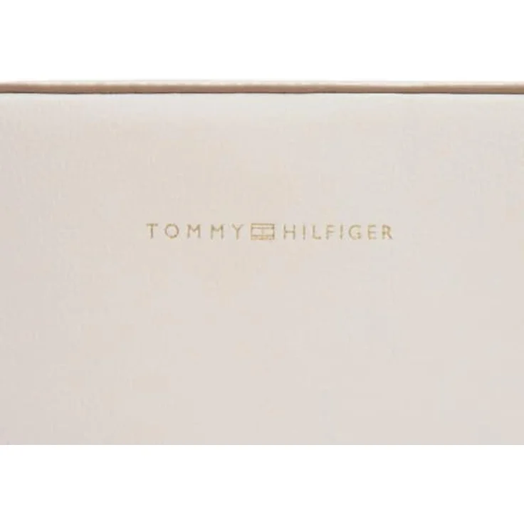 Tommy Hilfiger TH Logotape Umhängetasche, 20 cm, aus Polyurethan, beige – Bild 4