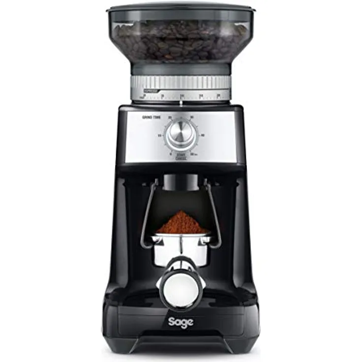 Sage Appliances the Dose Control Pro Kaffeemühle, SCG600BTR, Schwarz Matt