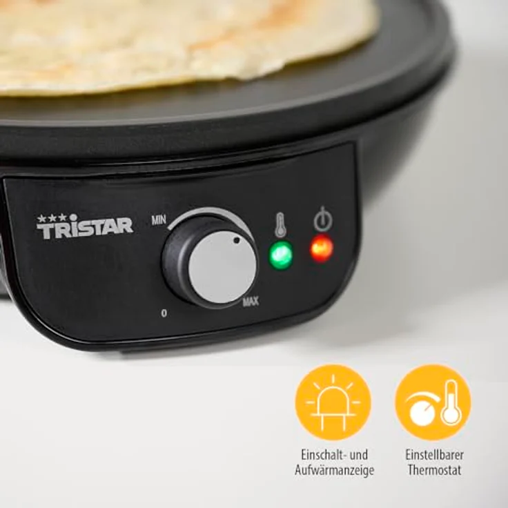 Tristar BP-2637 Crêpe-Maker, 1000, Kunststoff, Schwarz – Bild 5