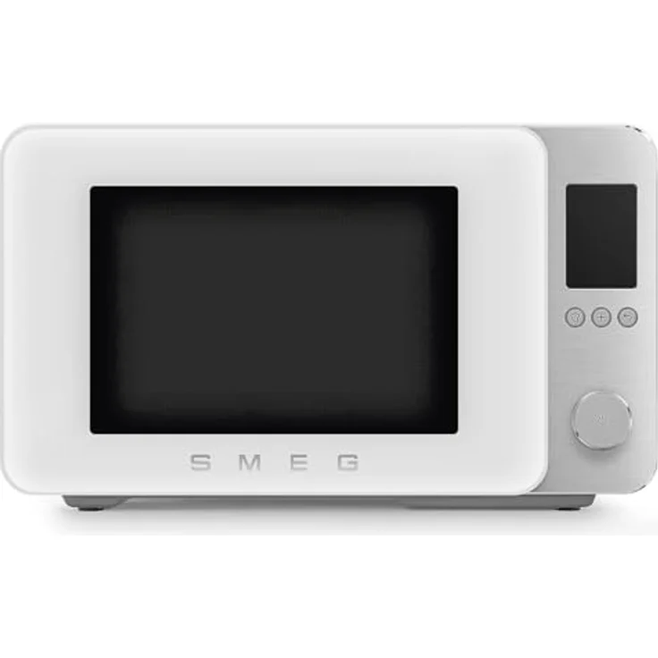 Smeg MOC02WHMEU, Kombi-Tisch-Mikrowelle mit 9 Garfunktionen, Air-Fry, Umluft, 25 Automatikprogrammen, LCD-Farbdisplay, weiß – Bild 1