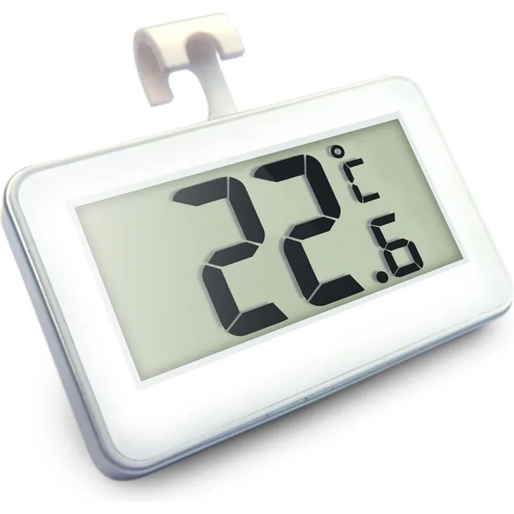 Minicloss Kühlschrankthermometer, Digitales Thermometer mit großem Display, wasserdicht und magnetischer Halterung, perfekt für Kühlschrank und Gefrierfach