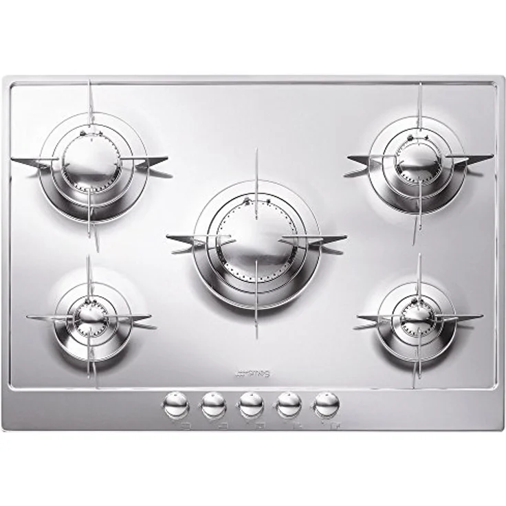 Smeg Gaskochfeld PIANO - P705ES, Edelstahl poliert mit 4 Brennern bis 3500 W – Bild 1